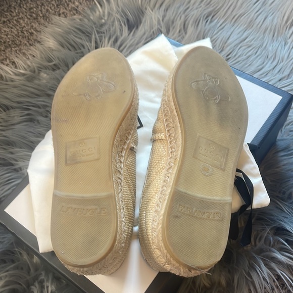 Gucci Espadrilles GG Chevron Raffia - Picture 4 of 5
